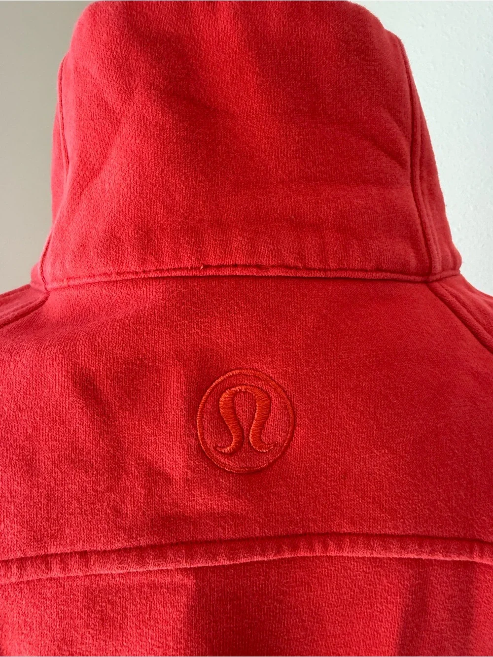 lululemon athletica Red Quarter-Zip Fleece Pullover